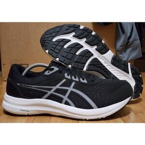 ASICS Gel-Contend 8 Men's Running Sneakers Size 11.5 4E EXTRA WIDE Black White